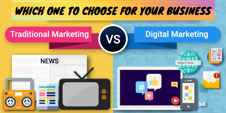 traditional marketing vs digital marketing